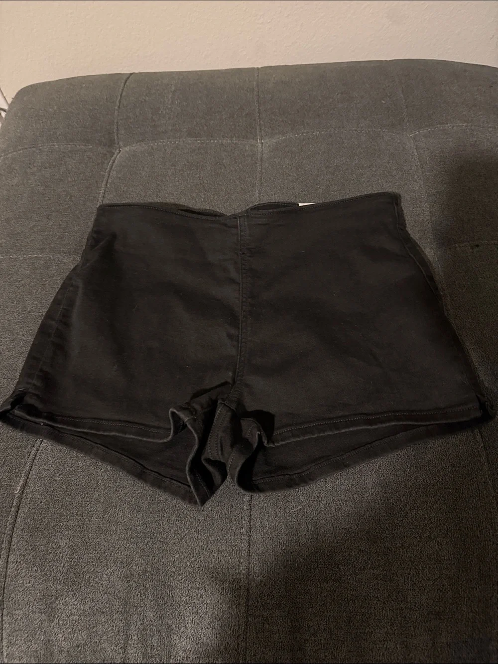 American Eagle Outfitters Black High-Waist Jean Shorts